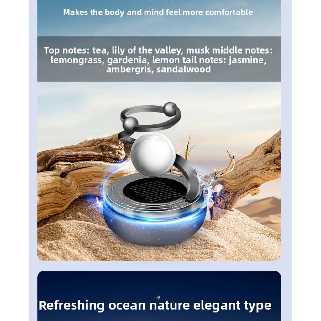 Креативное вращающееся кольцо-звезда Global Aromatherapy Solar Star, вращающийся аромадиффузор, подвеска для автомобиля, ароматерапевтические декоративные принадлежности, украшение