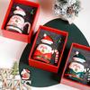 KEPEAK Christmas Santa Claus Ceramic Mugs with Lids and Spoons Animal Print Portable BPA-Free Festive Coffee Cups Set for Gifts