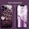 Чехол для телефона 'Леопард и Алмазное Сердце' для iphone 17 чехол для iphone 17 pro max чехол Стекло для iPhone 17 16 15 14 13 12pm Pro P