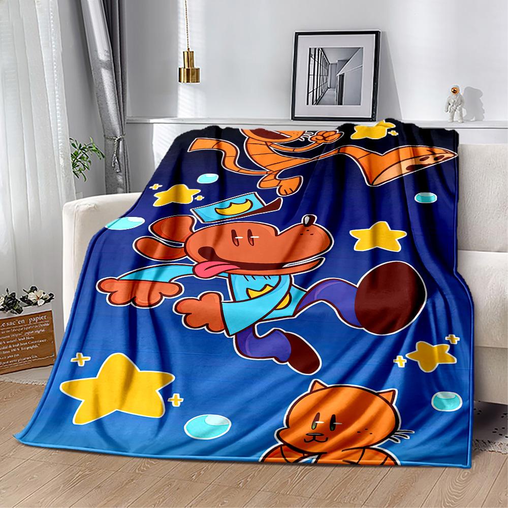 Dog Man Style Blankets are suitable for living rooms,making them an ideal choice for outdoor travel and gifts.