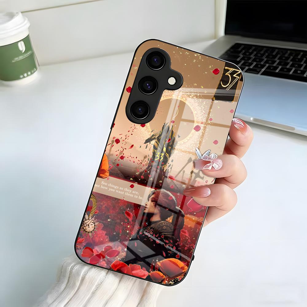 Clair Obscur Expedition 33 Phone Case For Samsung A25 A13 A33 5G A54 A36 A35 A56 A52 A14 Shockproof Glass Cover