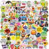 100 Small Size 4cm Small Fresh Mix and Match Sticker Scooter Guitar Computer Water Cup