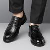 Модные мужские деловые туфли в классическом стиле из натуральной кожи, оксфорды на шнуровке, черные, коричневые, для свадьбы, формальные туфли для мужчин, новые