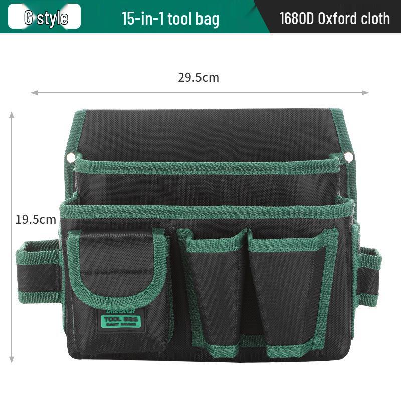 Green Forest Oxford Cloth Tool Waist Bag for Electricians