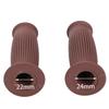 Nakira Мотоциклетная ручка Мопед Ручка Бочкообразная 0,9 дюйма (22,2 мм) Левый и правый комплект резиновый F-типа (коричневый)
