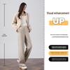 Women's Wool-Blend High-Waist Wide-Leg Casual Pants