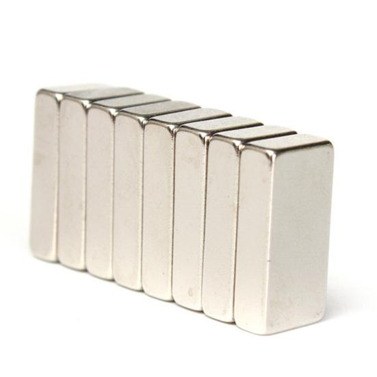 8 шт. 20x10x5 мм N52 кубовидные редкоземельные неодимовые магниты на холодильник супер сильный блок