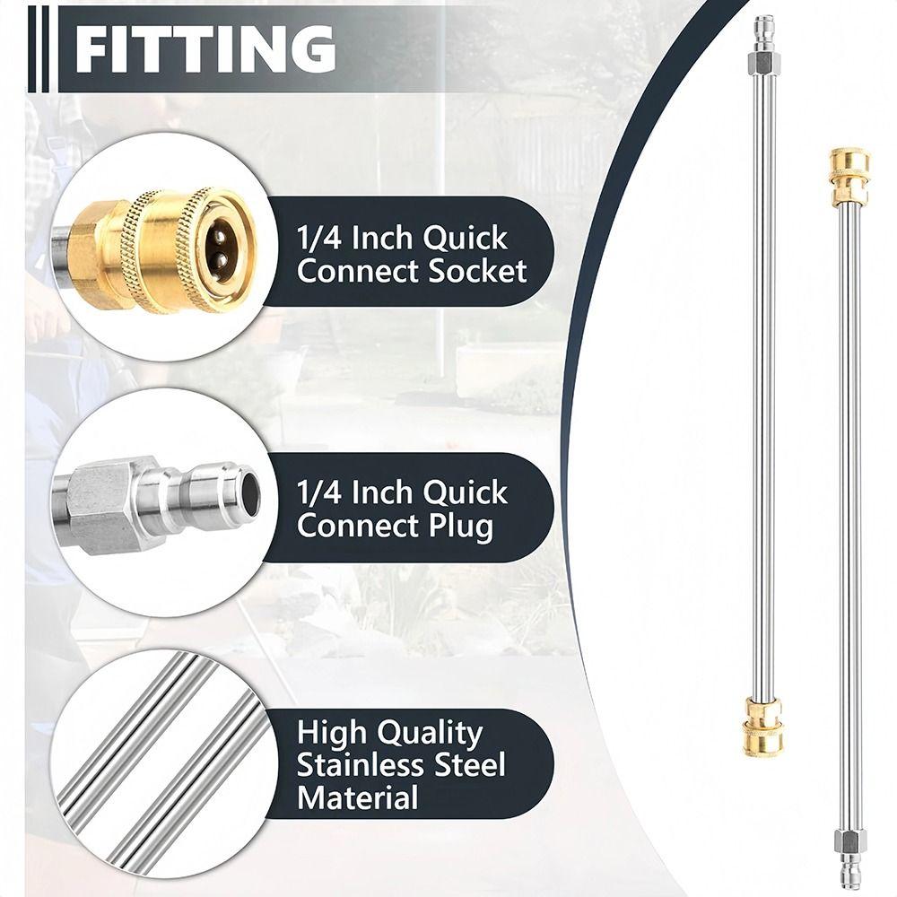 1 шт. Удлинительная насадка из нержавеющей стали для мойки высокого давления, электрическая мойка, насадка, распылительная трубка