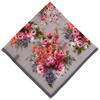 JILL STUART Old Flower Cotton Scarf 50105501, Women's, Machine Washable, Sun Protection, Gray [D], Approx. 64cm W X 64cm H