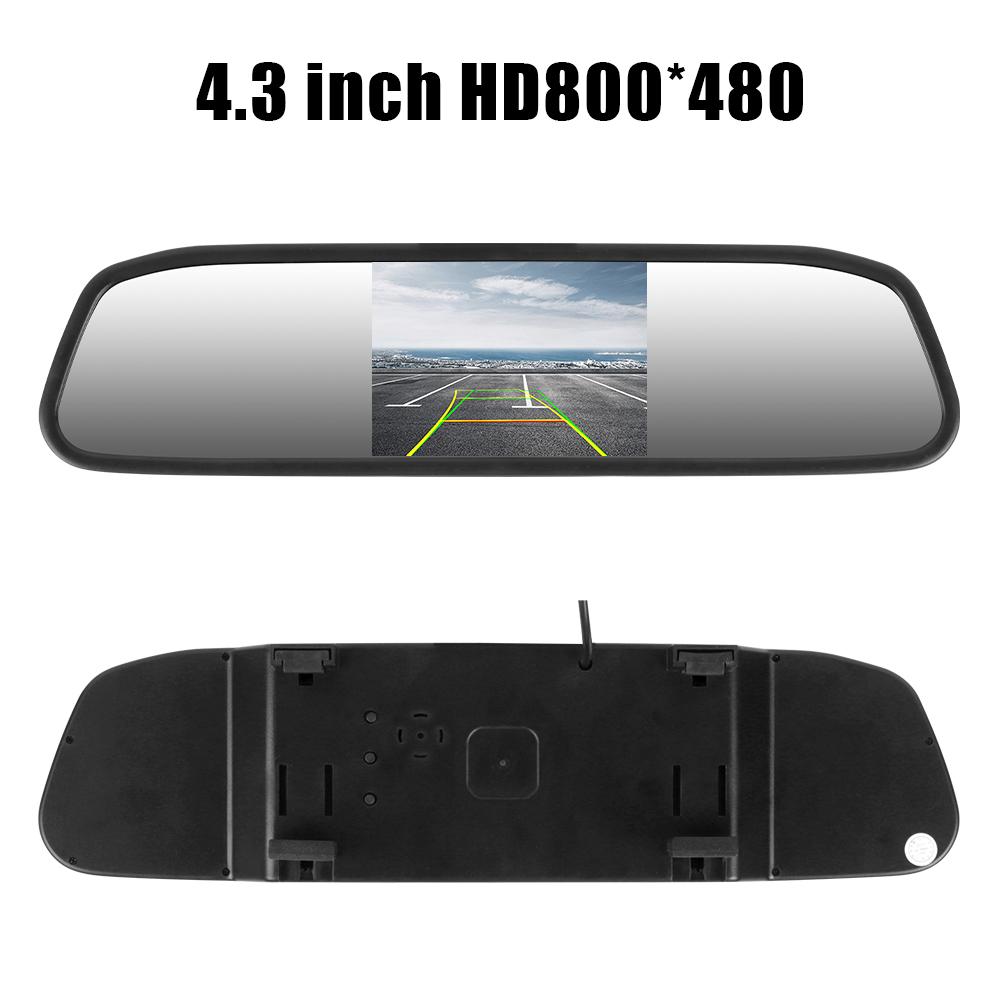 Automotive Accessories TFT LCD Color Monitor 4.3 Inch Rearview Car Rearview Mirror Display HD Video Auto Parking Monitor