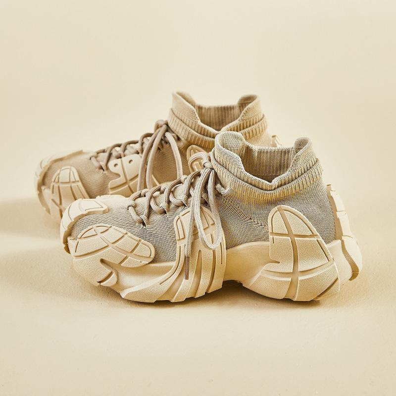 Носки и обувь новая женская повседневная обувь платформа женская обувь лето дышащая осьминог летающая тканая спортивная обувь большой размер