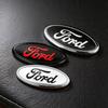 KLYA1 17.5cm Aluminum Overlay Emblem For Ford Focus Mk2 Front Grille Badge Fiesta Mk7 Ranger Mondeo Mk4 Hood Trunk Auto Accessories