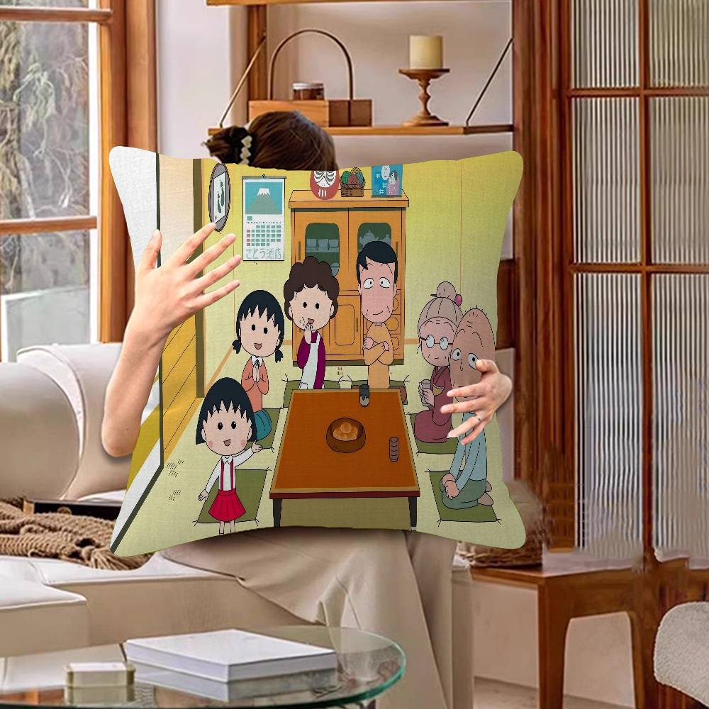Чехол на подушку C-Chibimaruko Chan Наволочка Обивка Диван Декоративная подушка для дома Чехол для подушки