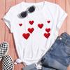 Fashion Women's Tshirts Tops Print Short Sleeve White Ropa Mujer Trend T-Shirt Summer O-Neck Oversized Top Popular Tshirts Tee