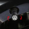 VEMZG1 5Pcs Metal Wheel Air Valve Covers Tire Valve Stem Caps with Keychain for VW CC Golf 6 7 GTI Tiguan B5 B6 B7 MK5 Passat OEM 3B7