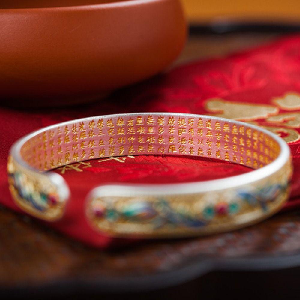 Традиционный женский браслет на руку Классический китайский браслет-перегородчатая эмаль Ювелирные изделия