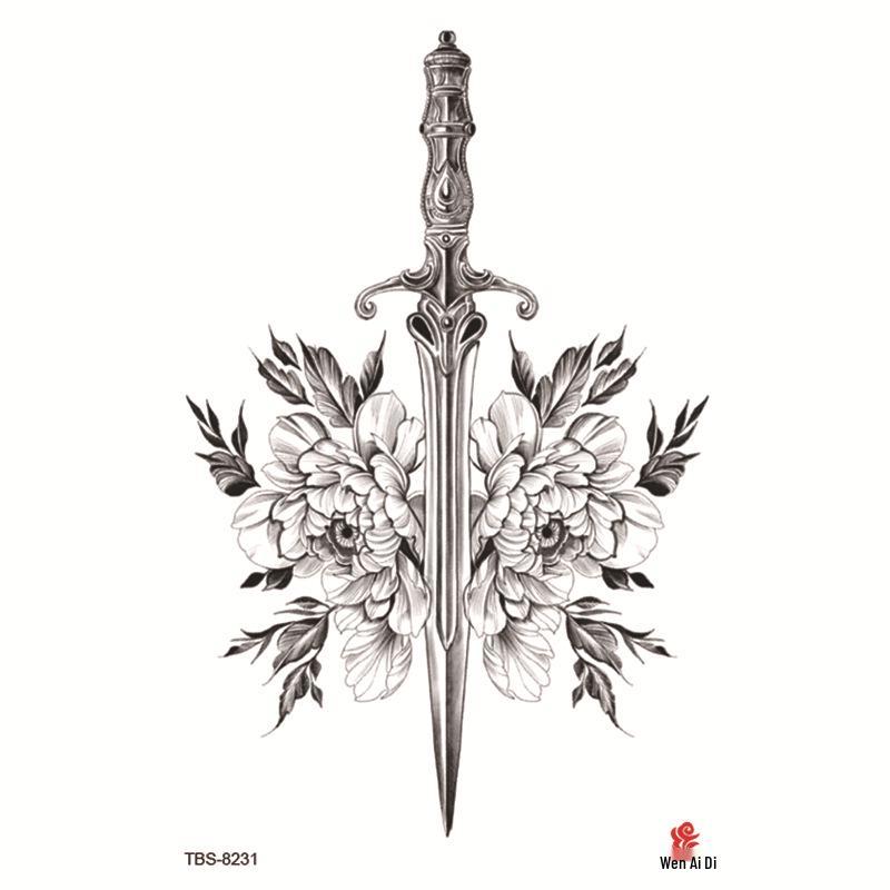 Водонепроницаемый набор тату-наклеек на всю руку с тотемными символами