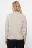 Women's Fashionable Stylish Sweater Mink More Sustainable Soft Textured Wide Fit Polo Neck Knitwear Sweater