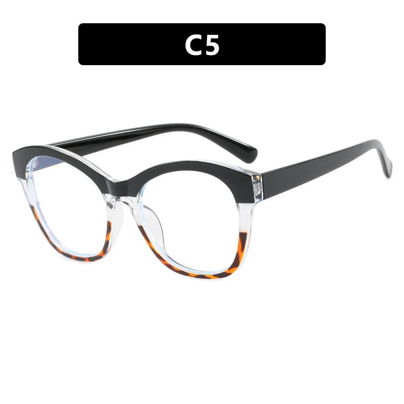 Дизайн Роскошного Бренда Анти-Синий Свет Большие Женские Лоскутный Цвет Рамки Фотохромные Очки для Гиперметропии Персонализированные +100~+600