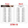 New Arrivals Water Transfer Girls Cosmetic Disposable Fake Temporary 4d Eye Brow Tattoo