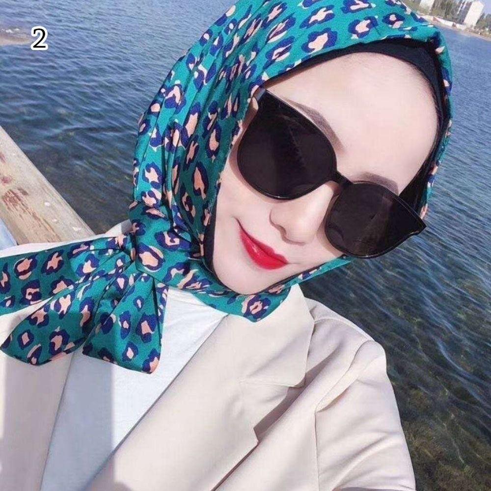 Soft Simulation Silk Islamic Hat Headscarf Hijab Cap Baotou Hat Muslim Turban