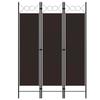 VidaXL Room Divider 3 Panels Brown 120x180 Cm