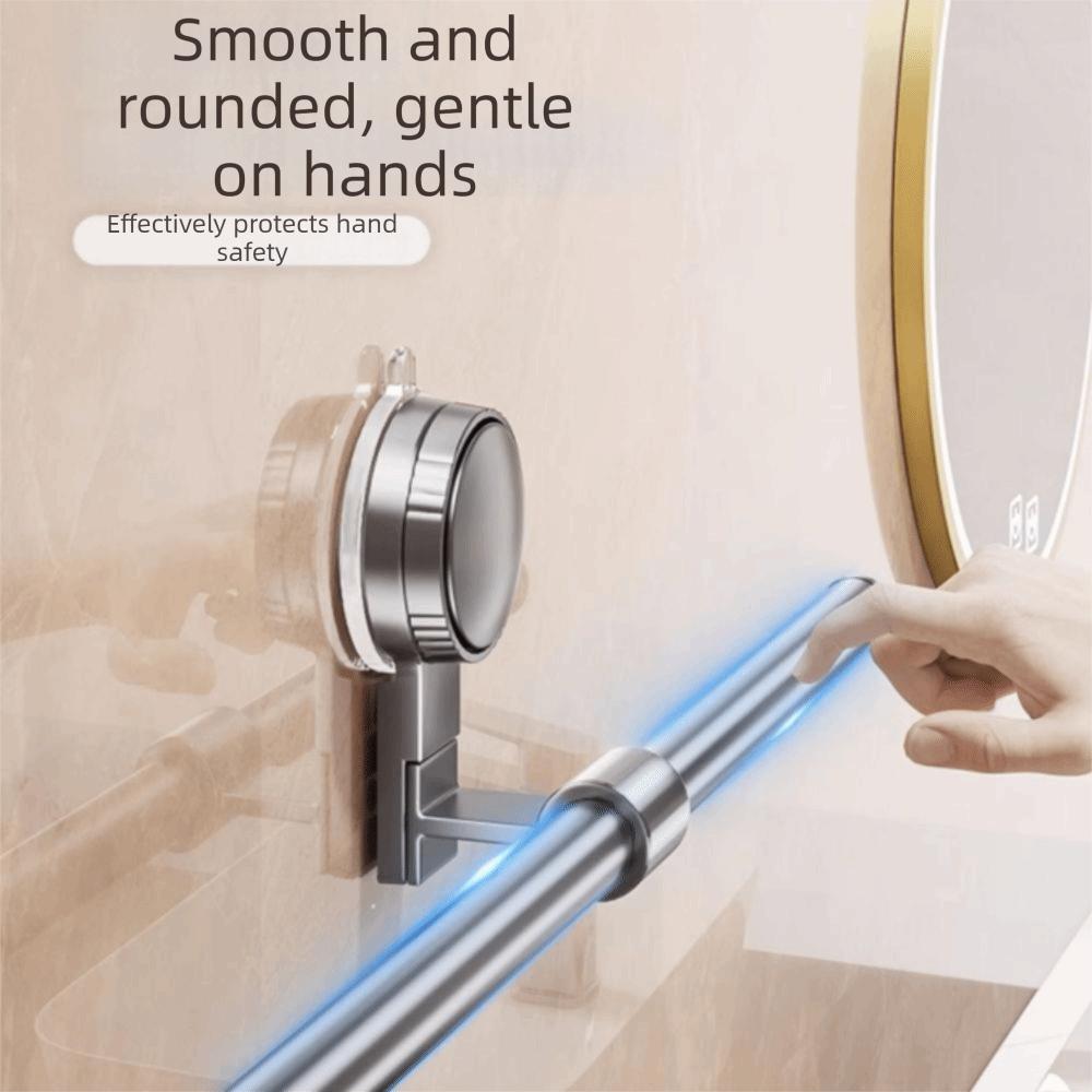 Cream Style No-Drill Towel Bar Punch-free Removable Towel Rack New Suction Cup Towel Rack Kitchen