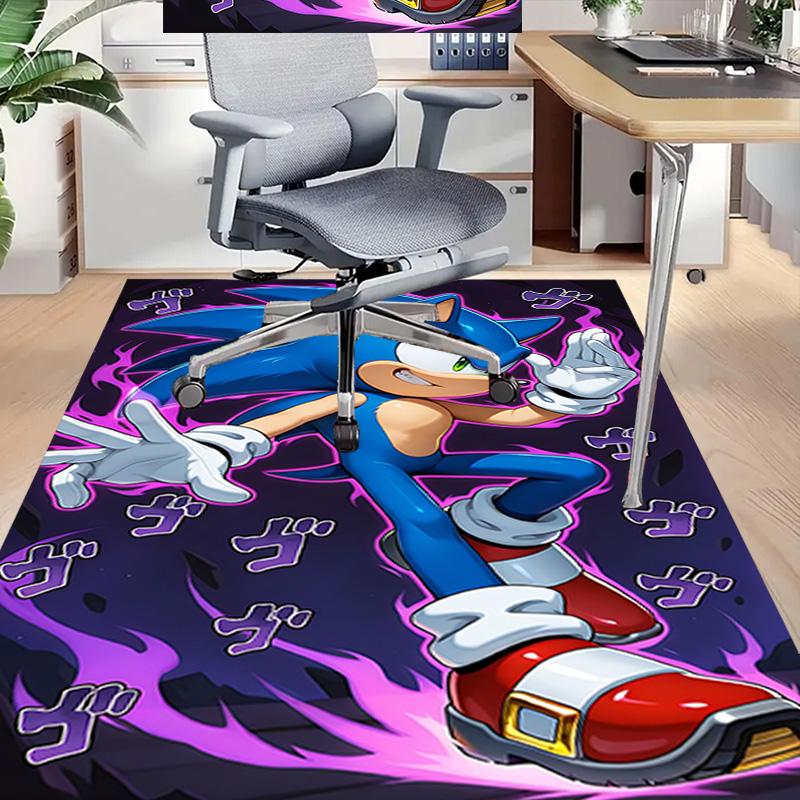 Sonic Adventure Carpet For Playroom Bedroom Living Room Sofa Home Decorkids Game Area Rug Nonslip Floor Mat