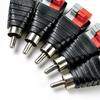 2 шт., провод для динамика, A/V-кабель для аудио, разъем RCA, адаптер, разъем, пресс-штекер, динамики