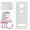 apgo Protective Skin Sticker for the Back Compatible with Motorola Moto Z3, Wrap Film, Foil, Vinyl - Pattern Transparent Carbon