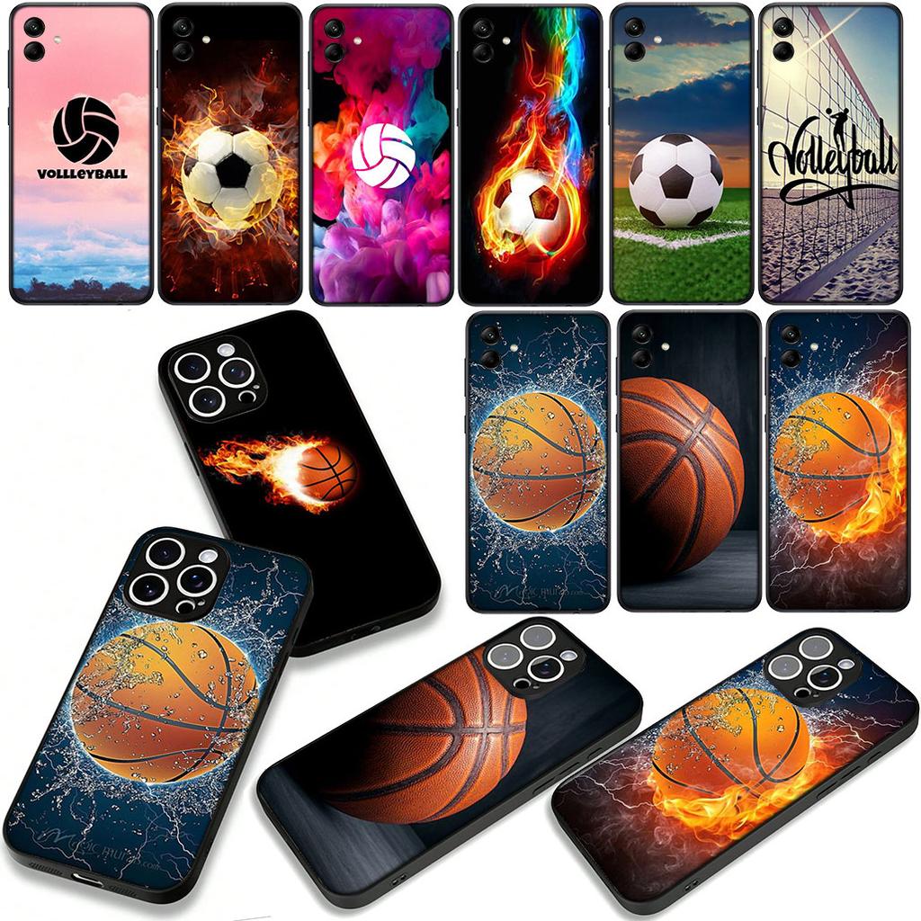 Чехол для Motorola Moto G54 G05 G24 G55 G75 G85 G15 G57 G86 Power Edge 50 30 Fusion neo Pro с рисунком Баскетбол Волейбол Закат Футбол