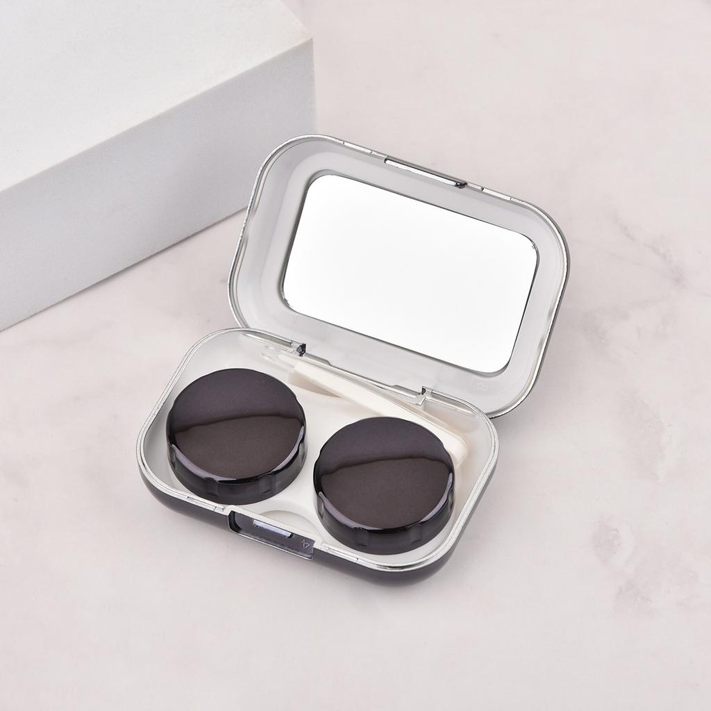 Electroplated Mirror Lens Case Small and Convenient Contact Lens Case Simple Contact Lens Contact Lens Companion Case