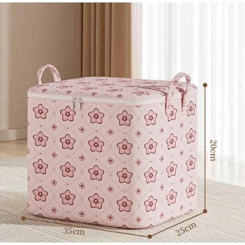 Складные сумки для хранения одежды Органайзеры для шкафа Контейнеры Кубы для хранения ткани Контейнеры для одежды Контейнеры с принтом в виде цветущей вишни