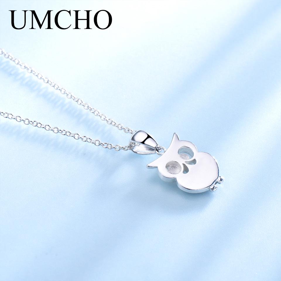 Umcho Модное блестящее ожерелье с совой для девочек, подвески для женщин и девочек, подарок на день рождения Nighthawk, ювелирные украшения