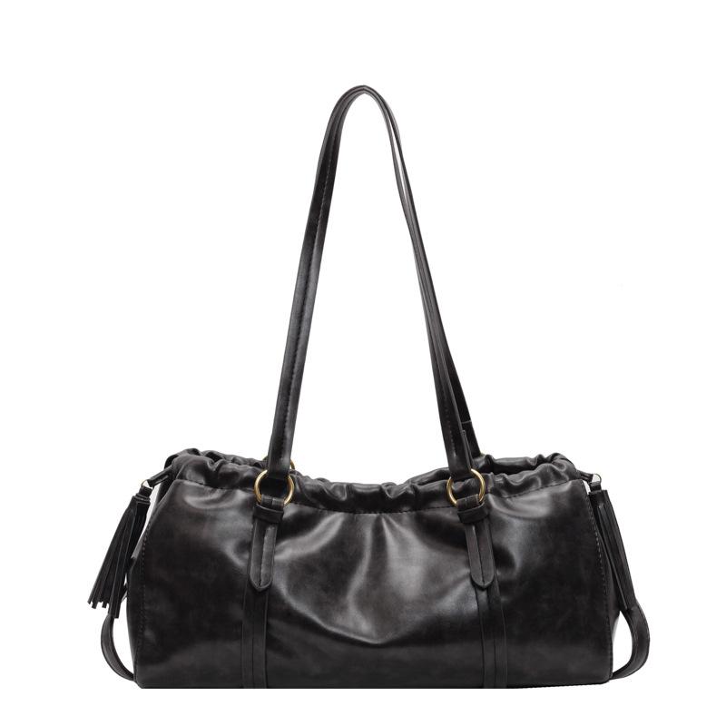 Boston Bag Женская сумка большой вместимости осень и зима универсальная сумка-мессенджер плиссированная сумка-подушка для поездок на работу сумка через плечо