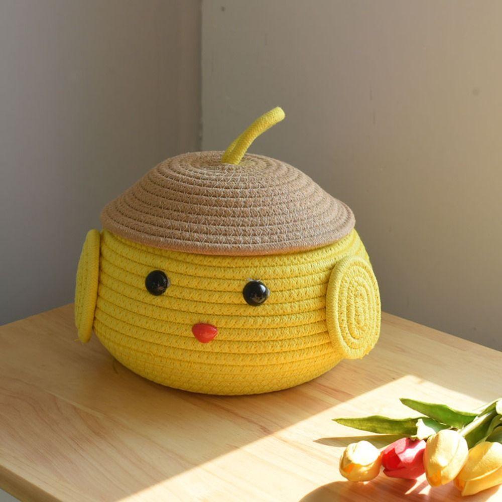 Cute Sorting Storage Basket Handmade Organizing Basket Desktop Storage Box  Miscellaneous Items