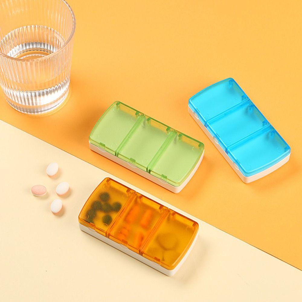Медицинский футляр для лекарств Travel Health Care 3 Grids Пластиковый контейнер для хранения таблеток
