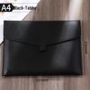 Large Capacity A4 Leather File Bag - Multifunctional Business Office Folder