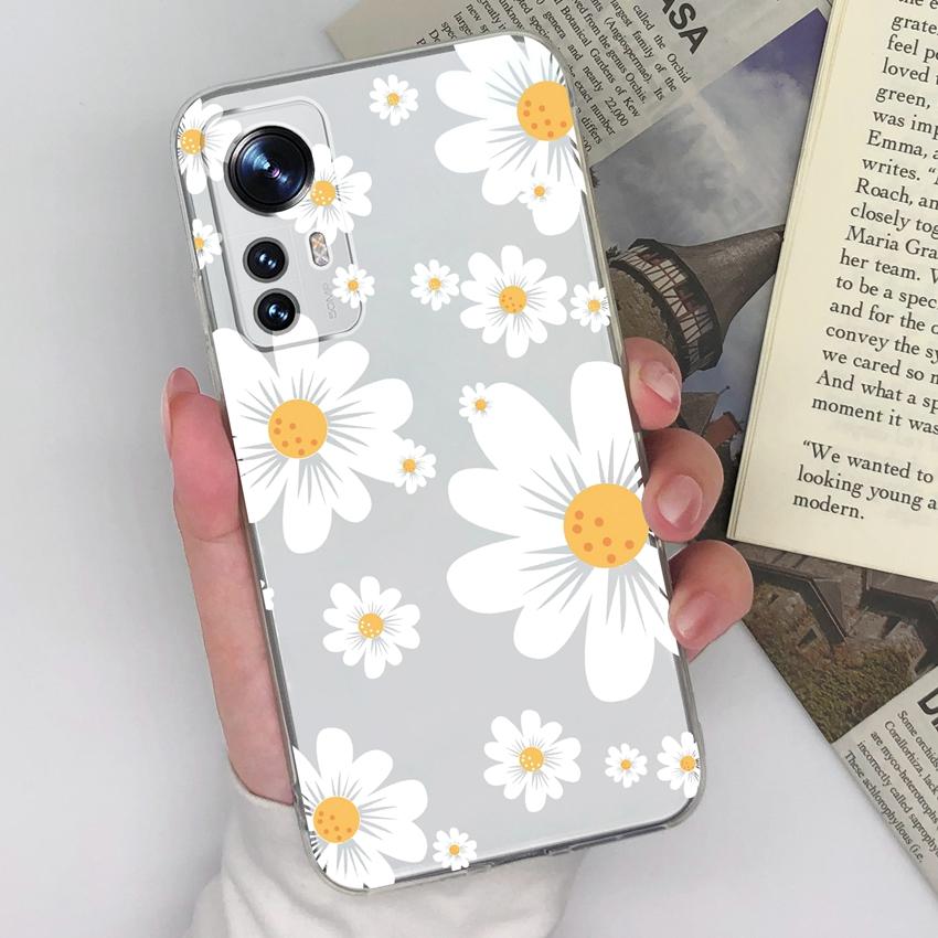 For Xiaomi Black Shark 1 2 3 4 5 Pro 12 12S 12X 12T 13 15T Elegant Flower Phone Case Soft Transparent Silicone Shockproof Shell For Xiaomi Bumper Capa