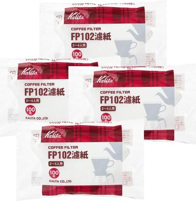 Фильтр для кофе Kalita FP102 Фильтровальная бумага для 2-4 человек 100 Белый Набор из 4 штук, #13127