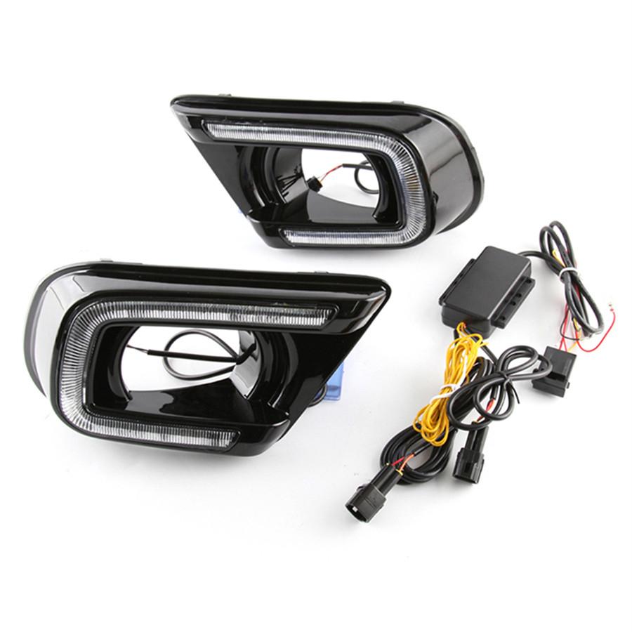 Furulu 2 шт. 3 цвета Светодиодные дневные ходовые огни для Dodge Journey FIAT Freemont 2