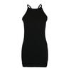 Spring/Summer European and American Sexy Ribbed Small Strap Dress Solid Color Knitted Short Skirt