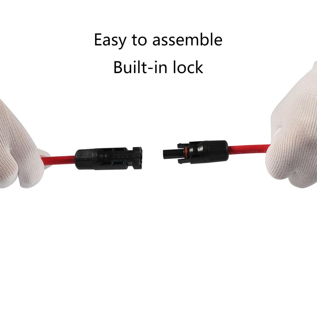 2M Solar Extension Cable With Female And Male Connector 10AWG With Connector Solar Panel Adapter Tools
