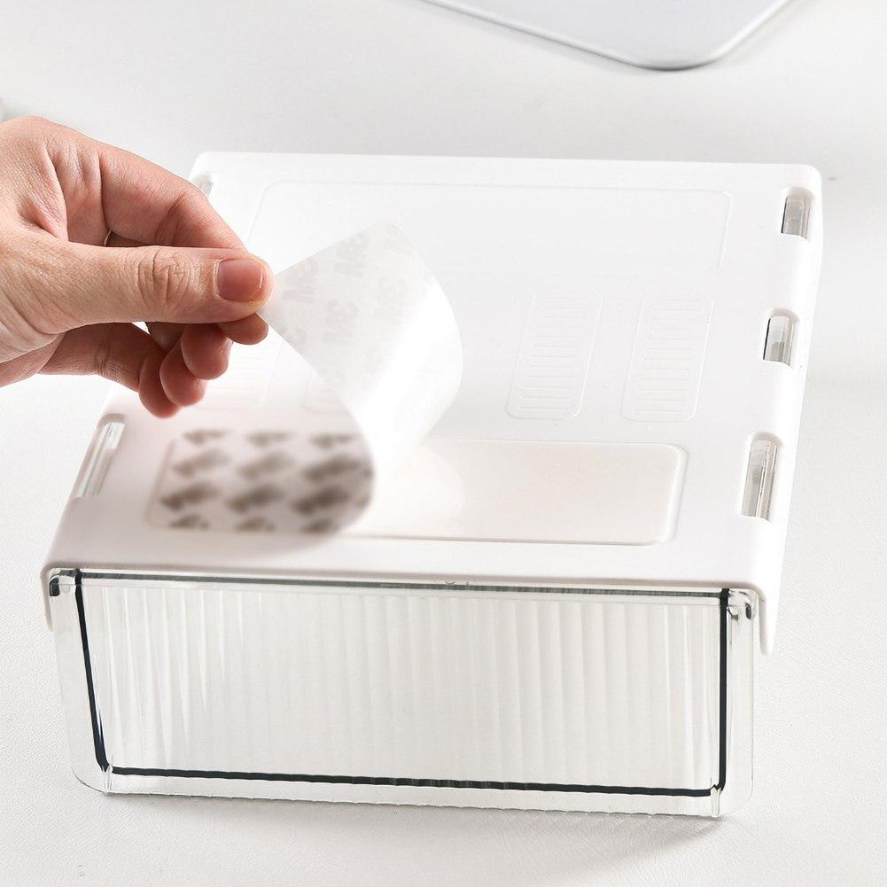 Under Desk Drawer Hidden Desk Organizer Pencil Tray Drawer Organizer Under Desk Storage For Notebooks Pens Pencils Keys Boxes