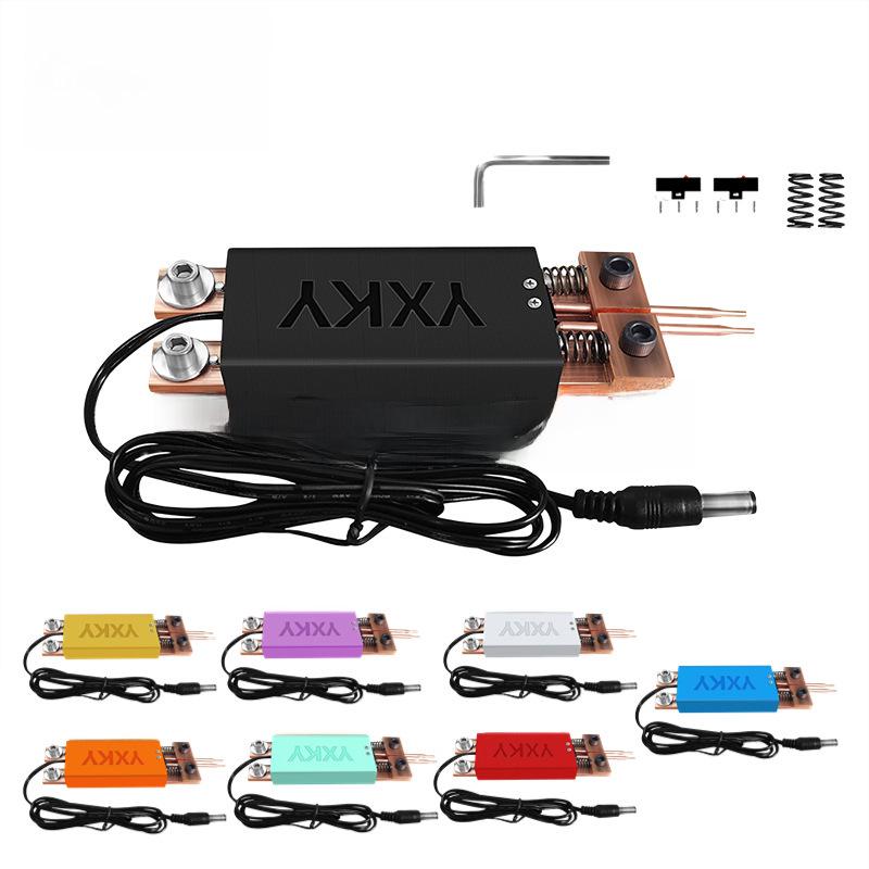 Ручной сварочный аппарат с автоматическим курком для точечной сварки, рассчитанный на аккумулятор 18650, с интегрированной конструкцией для управления одной рукой.