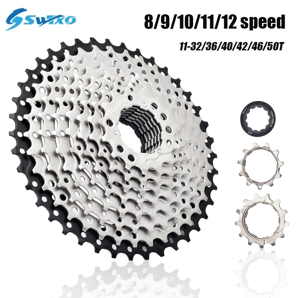 SWTXO велосипедная кассета 12 11 10 9 скоростей Mtb трещотка HG 8 В 9 В 11 В 12 В 10 В звездочка для горного велосипеда 32/36/40/42/46/50T