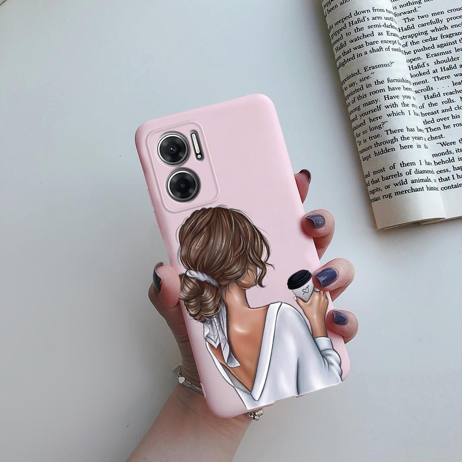 Case For Xiaomi Redmi 10 5G Case Silicone Soft Cute Pretty Girls Cover Funda For Xiaomi Redmi 10 5G 22041219G 22041219NY Bumper