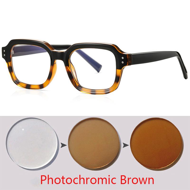 Square Retro British Style Optical Frame European Fashion Eyeglass Frame 0 -1.0 -1.5 -2.0 -2.5 To -6.0