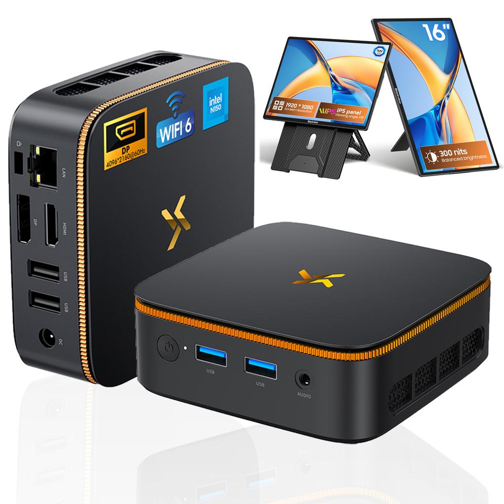 Мини-ПК Huidun H50 AMD Ryzen 3300U 16 ГБ 512 ГБ SSD Windows 11 Pro МИНИ-компьютер HDMI