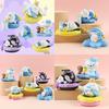 Cute Sleeping Kuromi Kt Big Ear Dog Action Figure Toy Wholesale Pvc Material